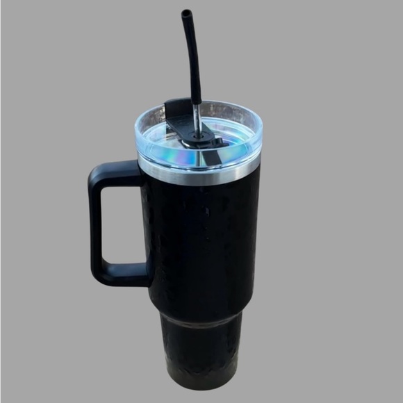 40oz Black Leopard Print Tumbler NEW - Picture 5 of 8